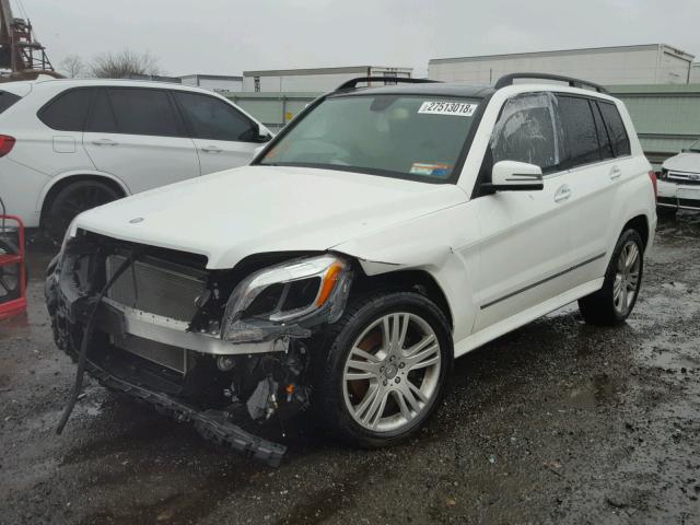 WDCGG8JB7EG167201 - 2014 MERCEDES-BENZ GLK 350 4M WHITE photo 2