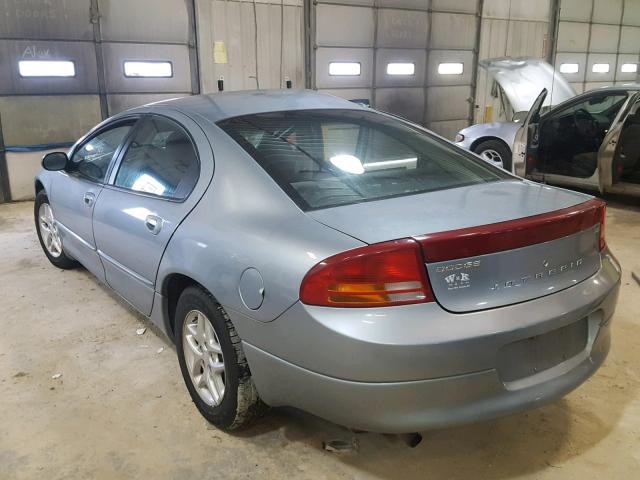 2B3HD46R74H643615 - 2004 DODGE INTREPID S BLUE photo 3