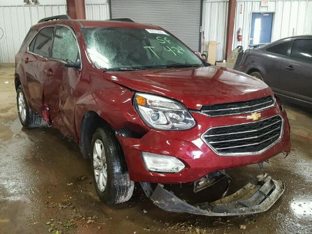 2GNALCEK9G1119064 - 2016 CHEVROLET EQUINOX LT MAROON photo 1