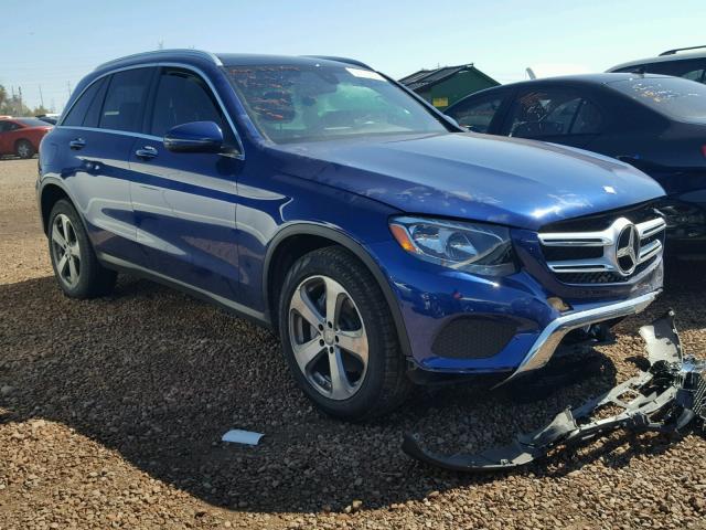 WDC0G4JB4HF139957 - 2017 MERCEDES-BENZ GLC 300 BLUE photo 1