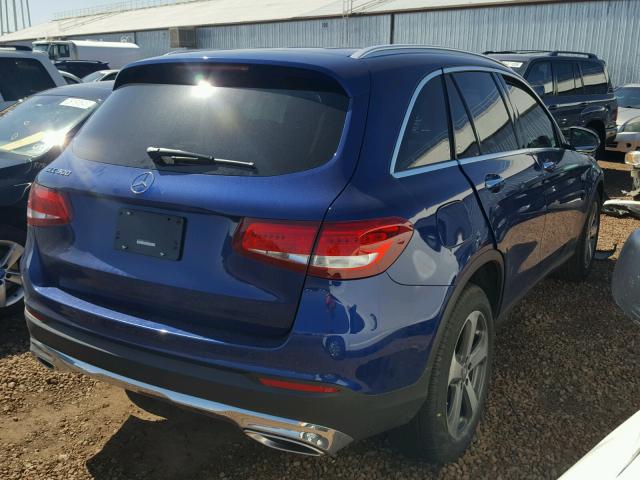 WDC0G4JB4HF139957 - 2017 MERCEDES-BENZ GLC 300 BLUE photo 4