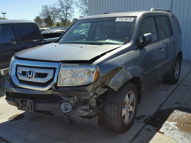 5FNYF48529B002940 - 2009 HONDA PILOT EXL GRAY photo 2