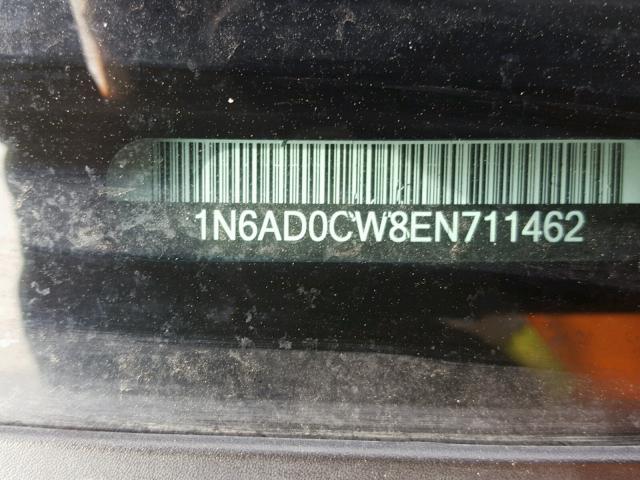 1N6AD0CW8EN711462 - 2014 NISSAN FRONTIER S BLUE photo 10