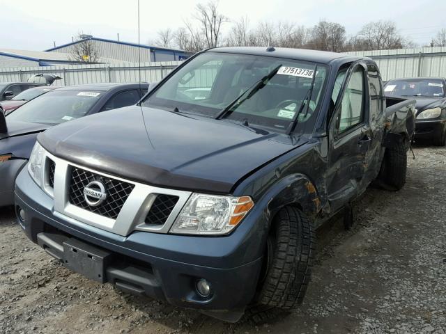 1N6AD0CW8EN711462 - 2014 NISSAN FRONTIER S BLUE photo 2