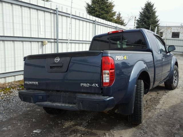 1N6AD0CW8EN711462 - 2014 NISSAN FRONTIER S BLUE photo 4