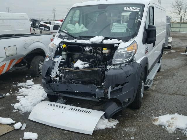 3C6TRVAG7HE524073 - 2017 DODGE PROMASTER WHITE photo 2