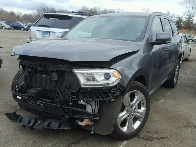 1C4RDJDG4FC690593 - 2015 DODGE DURANGO LI GRAY photo 2