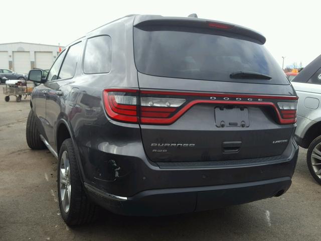 1C4RDJDG4FC690593 - 2015 DODGE DURANGO LI GRAY photo 3