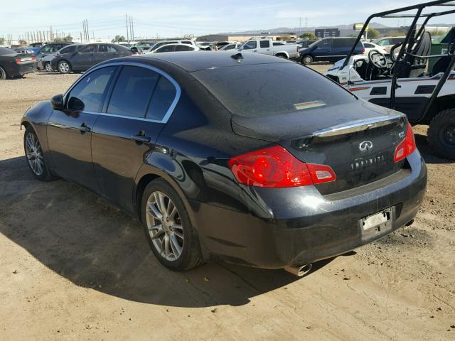 JNKBV61E68M201881 - 2008 INFINITI G35 BLACK photo 3