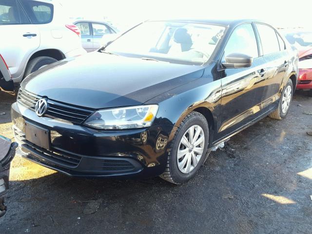 3VW2K7AJ3BM051170 - 2011 VOLKSWAGEN JETTA BASE შავი ფოტო 2