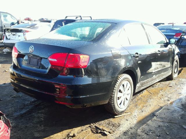 3VW2K7AJ3BM051170 - 2011 VOLKSWAGEN JETTA BASE შავი ფოტო 4