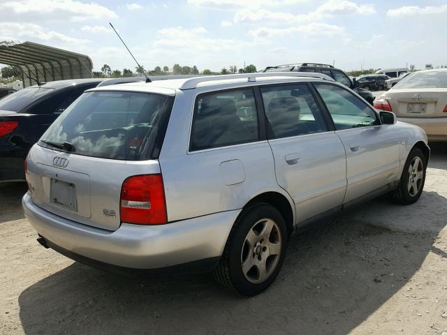 WAUKH28D5YA049671 - 2000 AUDI A4 2.8 AVA SILVER photo 4