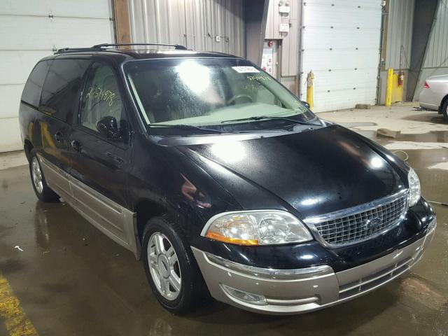 2FMZA53472BB68909 - 2002 FORD WINDSTAR S BLACK photo 1