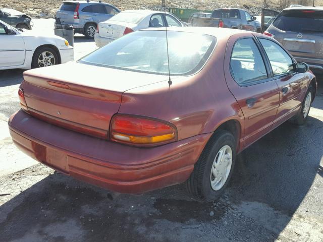 1B3EJ46X6TN253718 - 1996 DODGE STRATUS RED photo 4