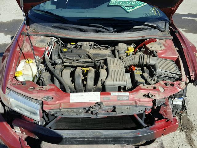 1B3EJ46X6TN253718 - 1996 DODGE STRATUS RED photo 7