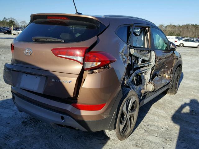 KM8J33A29HU456253 - 2017 HYUNDAI TUCSON LIM BROWN photo 4