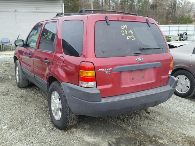 1FMYU931X4KA77884 - 2004 FORD ESCAPE XLT RED photo 3