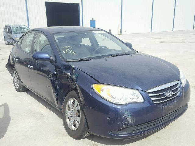 KMHDU4AD8AU163242 - 2010 HYUNDAI ELANTRA BL BLUE photo 1