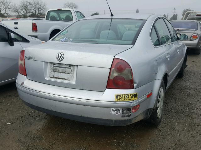 WVWMD63B93P207312 - 2003 VOLKSWAGEN PASSAT GL SILVER photo 4