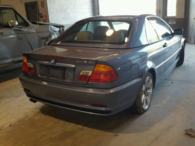 WBABS33482PG84762 - 2002 BMW 325 CI BLUE photo 4