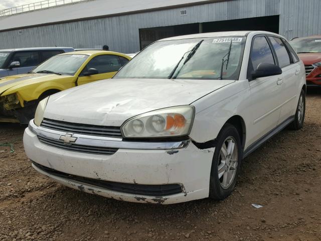 1G1ZT62885F302749 - 2005 CHEVROLET MALIBU MAX WHITE photo 2