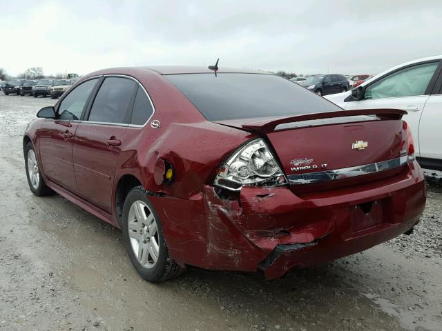 2G1WC57MX91188303 - 2009 CHEVROLET IMPALA 2LT MAROON photo 3