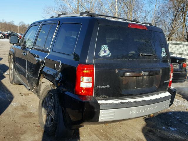 1J8FF48W17D377912 - 2007 JEEP PATRIOT LI BLACK photo 3