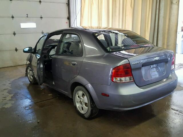 KL1TD56656B532276 - 2006 CHEVROLET AVEO/LS GRAY photo 3