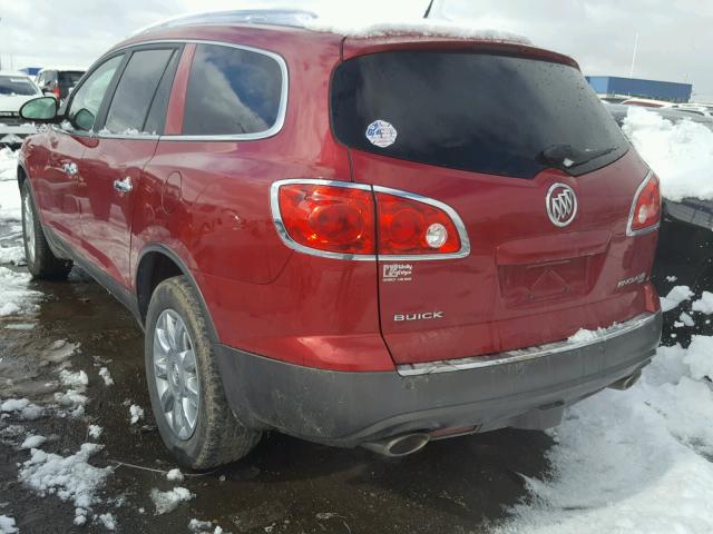 5GAKVCED4CJ230468 - 2012 BUICK ENCLAVE RED photo 3