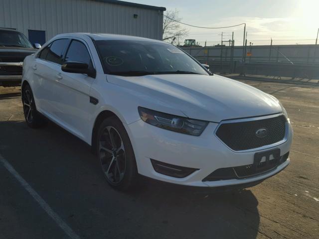 1FAHP2KT7EG152900 - 2014 FORD TAURUS SHO WHITE photo 1