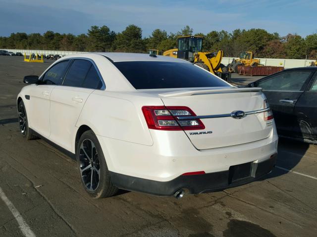 1FAHP2KT7EG152900 - 2014 FORD TAURUS SHO WHITE photo 3