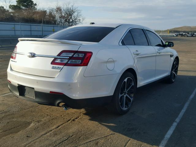 1FAHP2KT7EG152900 - 2014 FORD TAURUS SHO WHITE photo 4