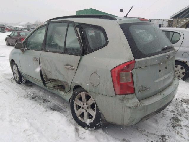 KNAFG525987154217 - 2008 KIA RONDO BASE GREEN photo 3