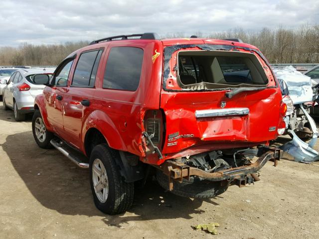 1D4HB48DX4F178645 - 2004 DODGE DURANGO SL RED photo 3