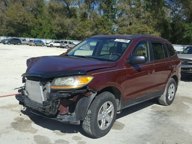 5NMSG13D69H251823 - 2009 HYUNDAI SANTA FE G BURGUNDY photo 2