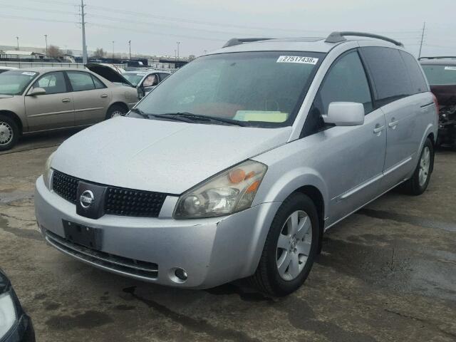 5N1BV28U94N366587 - 2004 NISSAN QUEST S SILVER photo 2