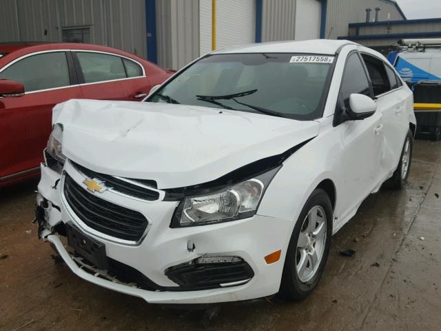 1G1PC5SBXF7183420 - 2015 CHEVROLET CRUZE LT WHITE photo 2