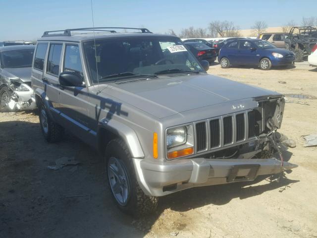 1J4FF58S21L550046 - 2001 JEEP CHEROKEE C SILVER photo 1