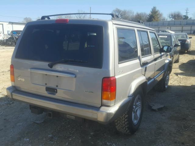 1J4FF58S21L550046 - 2001 JEEP CHEROKEE C SILVER photo 4