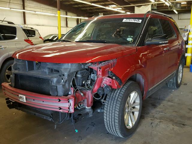 1FMHK8D89CGA60586 - 2012 FORD EXPLORER X RED photo 2