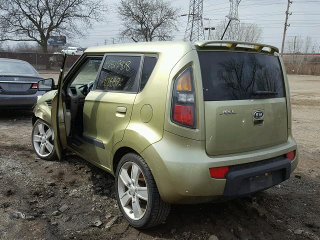 KNDJT2A29A7066420 - 2010 KIA SOUL + GREEN photo 3