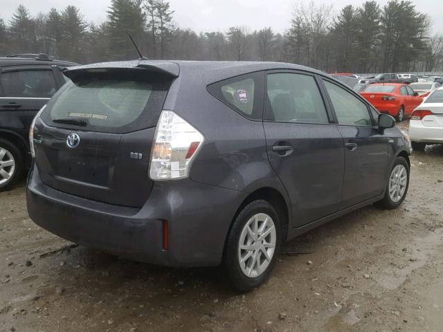 JTDZN3EU5D3212466 - 2013 TOYOTA PRIUS V CHARCOAL photo 4