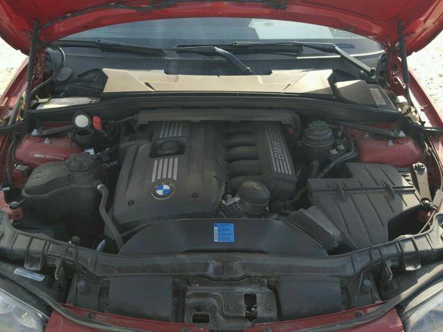 WBAUL73579VJ76386 - 2009 BMW 128 I RED photo 7