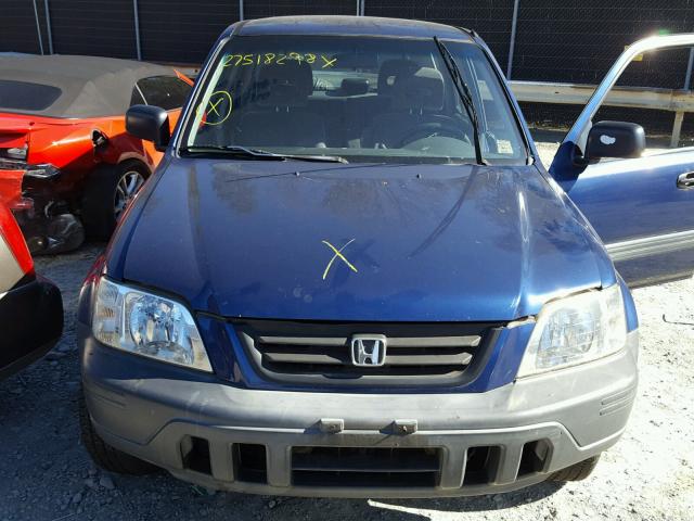 JHLRD1847VC011532 - 1997 HONDA CR-V LX BLUE photo 7