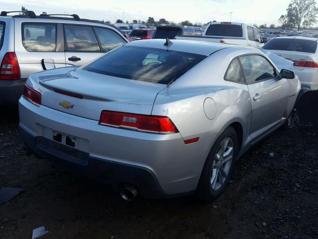 2G1FB1E39E9157769 - 2014 CHEVROLET CAMARO LT SILVER photo 4