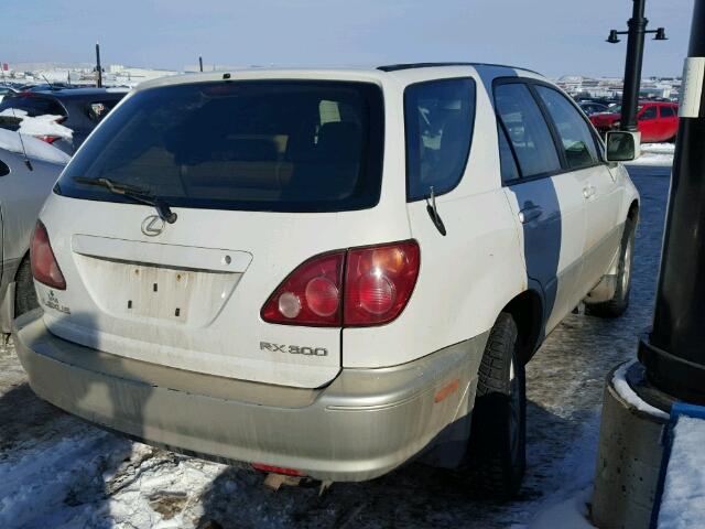 JT6HF10U1X0068027 - 1999 LEXUS RX 300 WHITE photo 4