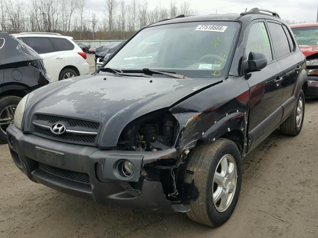 KM8JN72D15U062324 - 2005 HYUNDAI TUCSON GLS BLACK photo 2