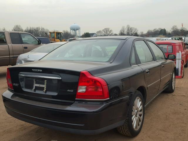 YV1TH592561446732 - 2006 VOLVO S80 2.5T BLACK photo 4