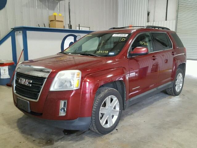 2CTFLDEY4A6284088 - 2010 GMC TERRAIN SL MAROON photo 2