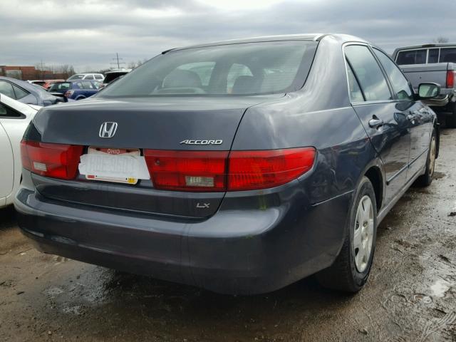 1HGCM56405A037965 - 2005 HONDA ACCORD LX GRAY photo 4